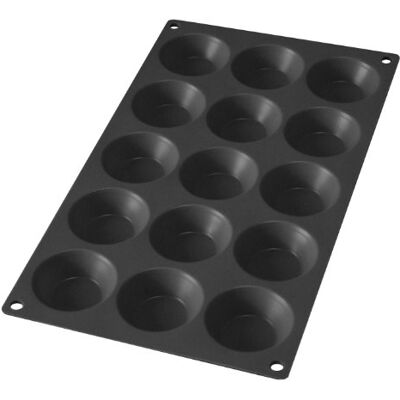 Lékué Tartelette-Backform, Silikon, schwarz, 15 Mulden Lékué Tartelette-Backform, Silikon, schwarz, 15 Mulden