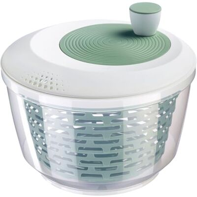 Westmark Salatschleuder – Fassungsvermögen: 4,4 Liter, ø 23,5 cm, Kunststoff, Spinderella – Mint-Grün Westmark Salatschleuder – Fassungsvermögen: 4,4 Liter, ø 23,5 cm, Kunststoff, Spinderella – Mint-Grün