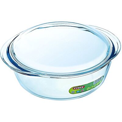 Pyrex Essentials Glas runder Auflauf Hohe Beständigkeit 2.2 L (+ 0.8L Deckel) Pyrex Essentials Glas runder Auflauf Hohe Beständigkeit 2.2 L (+ 0.8L Deckel)