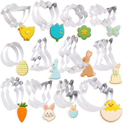Rosenstein & Söhne Keks-Ausstecher Ostern: Oster-Ausstecher, 24-tlg. Set, Edelstahl, Kekse, Fondant, Deko (Fondant-Ausstechformen Ostern, Plätzchenform, Backen) Rosenstein & Söhne Keks-Ausstecher Ostern: Oster-Ausstecher, 24-tlg. Set, Edelstahl, Kekse, Fondant, Deko (Fondant-Ausstechformen Ostern, Plätzchenform, Backen)