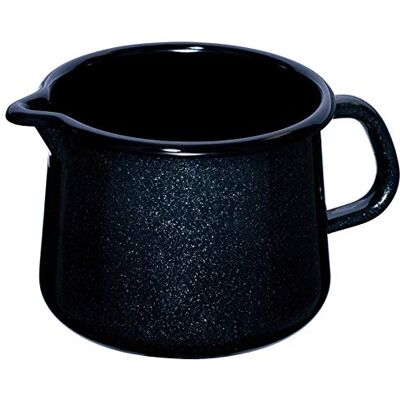 Riess , 672-009, Schnabeltopf Ø 12cm, Schwarz, Emaille, Vol. (rec.): 1,0 Liter, Made in Österreich, LBH: 19,0x13,6x11,0cm, 0,450kg, Induktionskocher kompatibel, Gasherd geeignet, Spülmaschinenfest Riess , 672-009, Schnabeltopf Ø 12cm, Schwarz, Emaille, Vol. (rec.): 1,0 Liter, Made in Österreich, LBH: 19,0x13,6x11,0cm, 0,450kg, Induktionskocher kompatibel, Gasherd geeignet, Spülmaschinenfest