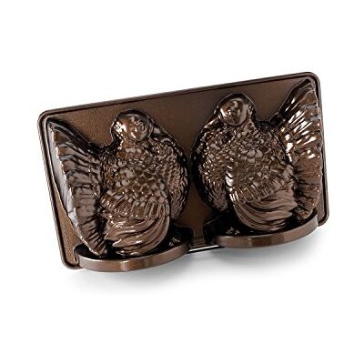 Nordic Ware 52348 Classic Turkey 3D Pfanne, Bronze, Aluminium, Braun Nordic Ware 52348 Classic Turkey 3D Pfanne, Bronze, Aluminium, Braun