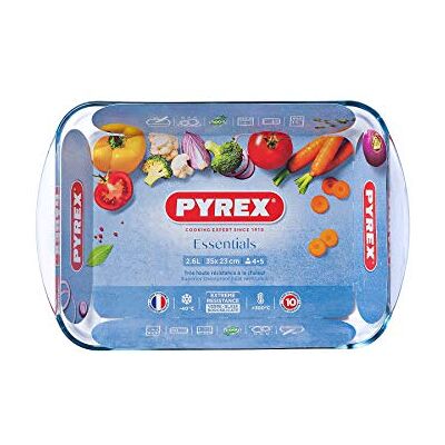 Pyrex Hitzebeständige Auflaufform Ofenform Lasagneform mit Griffen Essentials (35x23 cm 2,6 L) Pyrex Hitzebeständige Auflaufform Ofenform Lasagneform mit Griffen Essentials (35x23 cm 2,6 L)