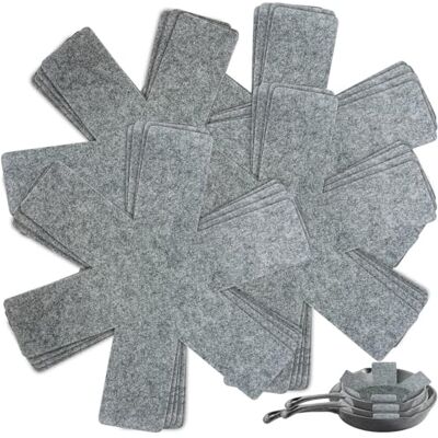 Rosenstein & Söhne Pfannen-Topf-Teiler: 20er-Set Pfannenschoner aus Filz, Ø 32 cm, waschbar, anthrazit (Topf-Stapelschutz, Pfannenschutz Filz, Teller) Rosenstein & Söhne Pfannen-Topf-Teiler: 20er-Set Pfannenschoner aus Filz, Ø 32 cm, waschbar, anthrazit (Topf-Stapelschutz, Pfannenschutz Filz, Teller)