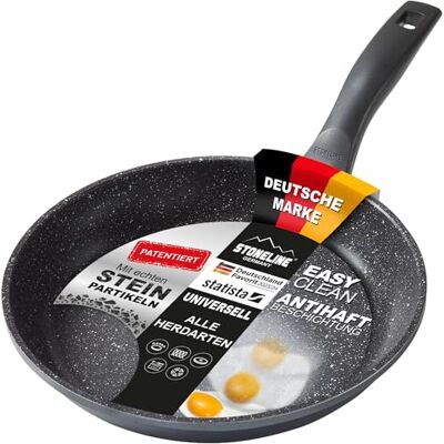 STONELINE Bratpfanne 26 cm, induktionsgeeignet, Aluguss, Antihaftbeschichtung mit echten Steinpartikeln STONELINE Bratpfanne 26 cm, induktionsgeeignet, Aluguss, Antihaftbeschichtung mit echten Steinpartikeln
