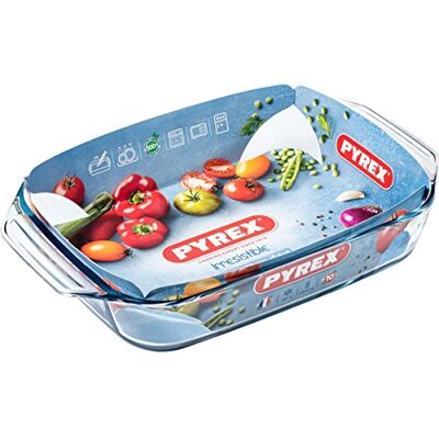 Pyrex Hitzebeständige Auflaufform Ofenform Lasagneform mit Griffen (39x27 cm 4 L) Pyrex Hitzebeständige Auflaufform Ofenform Lasagneform mit Griffen (39x27 cm 4 L)