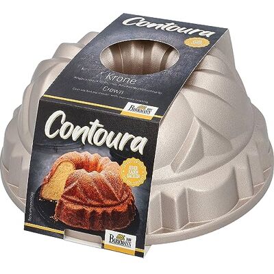 RBV Birkmann Birkmann, Contoura, Gugelhupfform Krone, Backform aus Aluguss, mit Antihaftbeschichtung und Rezeptidee via QR Code, 887022 RBV Birkmann Birkmann, Contoura, Gugelhupfform Krone, Backform aus Aluguss, mit Antihaftbeschichtung und Rezeptidee via QR Code, 887022