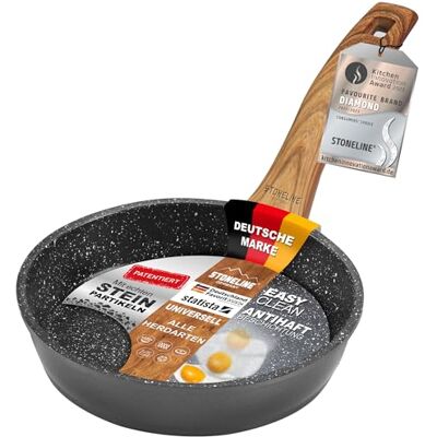 STONELINE Back to Nature Bratpfanne, 14 cm, antihaftbeschichtete Pfanne mit echten Steinpartikeln, alle Herdarten inkl. Induktion, fettfreies Braten STONELINE Back to Nature Bratpfanne, 14 cm, antihaftbeschichtete Pfanne mit echten Steinpartikeln, alle Herdarten inkl. Induktion, fettfreies Braten