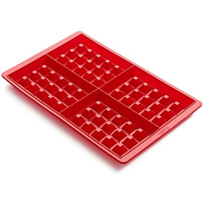 Lékué Lekue Waffel Backform rot 2er Set Lékué Lekue Waffel Backform rot 2er Set