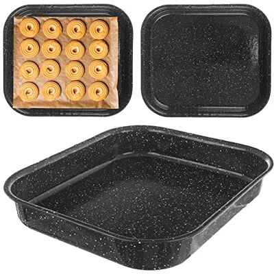 Orion Backblech Backform emailliert für Fleisch Kekse Desserts Gemüse antihaftbeschichtet 29,5x25,5x4,5 cm Orion Backblech Backform emailliert für Fleisch Kekse Desserts Gemüse antihaftbeschichtet 29,5x25,5x4,5 cm