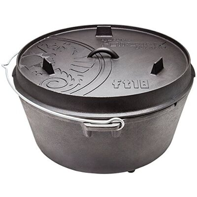 Petromax Feuertopf ft18 aus Gusseisen Deckel auch als Pfanne nutzbar mit Füßen • Dutch Oven Schmortopf Grill Topf Töpfe Bräter Petromax Feuertopf ft18 aus Gusseisen Deckel auch als Pfanne nutzbar mit Füßen • Dutch Oven Schmortopf Grill Topf Töpfe Bräter