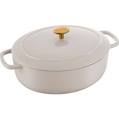 BALLARINI Bellamonte Cocotte, rustikal, Kochtopf, emailliert, oval, 31 cm, 5,5 l, Elfenbeinweiß, Weiß/Elfenbeinfarben BALLARINI Bellamonte Cocotte, rustikal, Kochtopf, emailliert, oval, 31 cm, 5,5 l, Elfenbeinweiß, Weiß/Elfenbeinfarben