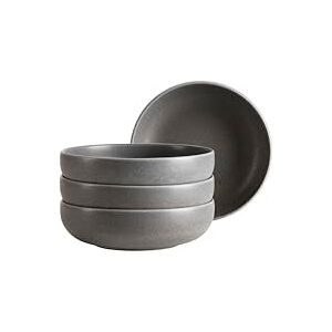 MÄSER Serie Unico, Schüsseln für 4 Personen, Schüsseln für Müsli und Salate, Steinzeug, anthrazit MÄSER Serie Unico, Schüsseln für 4 Personen, Schüsseln für Müsli und Salate, Steinzeug, anthrazit