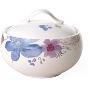Villeroy & Boch Villeroy und Boch Mariefleur Gris Basic Zuckerdose, Premium Porzellan, weiß/bunt Villeroy & Boch Villeroy und Boch Mariefleur Gris Basic Zuckerdose, Premium Porzellan, weiß/bunt