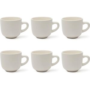 Excelsa Weiße Keramik-Teetassen-Set - 25 cl - Modernes Design Excelsa Weiße Keramik-Teetassen-Set - 25 cl - Modernes Design