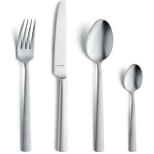 Amefa Ventura Besteck Set 6 Personen, 24-teilig, Edelstahl 18/0, rostfrei und spülmaschinenfest, mattierte Oberfläche, Zeitloses Besteckset 6 Personen Amefa Ventura Besteck Set 6 Personen, 24-teilig, Edelstahl 18/0, rostfrei und spülmaschinenfest, mattierte Oberfläche, Zeitloses Besteckset 6 Personen