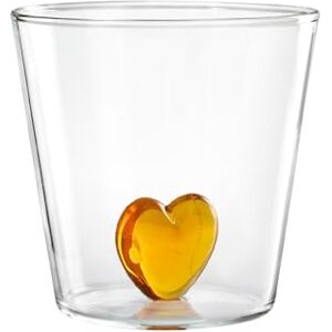 H&H Set 4 Bicchieri Borosilicato Miniatura Cuore Cc 300 H&H Set 4 Bicchieri Borosilicato Miniatura Cuore Cc 300
