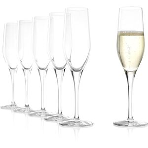 Stölzle Lausitz Sektgläser Exquisit 6er-Set 175ml – Elegante Schaumweingläser ideal für Sekt & Prosecco – Hochwertiger Sektkelch aus Kristallglas – Spülmaschinen- & Stoßfest, Made in Germany Stölzle Lausitz Sektgläser Exquisit 6er-Set 175ml – Elegante Schaumweingläser ideal für Sekt & Prosecco – Hochwertiger Sektkelch aus Kristallglas – Spülmaschinen- & Stoßfest, Made in Germany