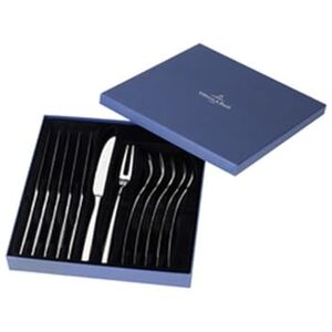 Villeroy & Boch Villeroy und Boch Piemont Steakbesteck Set 12 TLG, 18/10 Edelstahl, 28,5 x 20 x 5 cm Villeroy & Boch Villeroy und Boch Piemont Steakbesteck Set 12 TLG, 18/10 Edelstahl, 28,5 x 20 x 5 cm