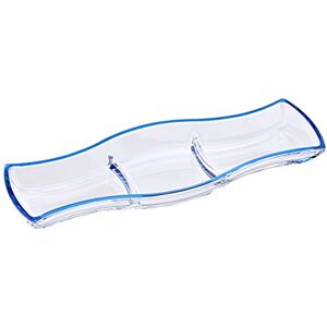 Walther Glas 1201401 Winx Kabarett Platte 3-teilig 415 mm, Jeans blau Walther Glas 1201401 Winx Kabarett Platte 3-teilig 415 mm, Jeans blau