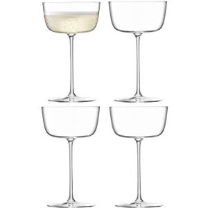 LSA International Borough Cocktailschale, Glas, Clear, 4 Stück (1er Pack), 4 LSA International Borough Cocktailschale, Glas, Clear, 4 Stück (1er Pack), 4