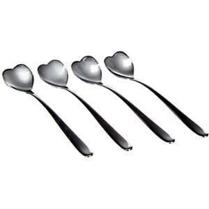 Alessi Big Love AMMI08/7 Set von Vier Kaffeeförmigen Designer-Kaffee-Teelöffeln, aus Edelstahl 18/10 Alessi Big Love AMMI08/7 Set von Vier Kaffeeförmigen Designer-Kaffee-Teelöffeln, aus Edelstahl 18/10