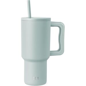 Simple Modern Thermobecher mit Strohhalm und Griff Isolierter Edelstahl-Trinkbecher Eiskaffee-Reisebecher Geschenke für Frauen und Männer Trek 890ml Sea Glass Sage Simple Modern Thermobecher mit Strohhalm und Griff Isolierter Edelstahl-Trinkbecher Eiskaffee-Reisebecher Geschenke für Frauen und Männer Trek 890ml Sea Glass Sage