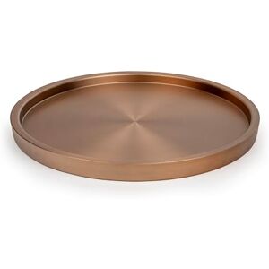 Bredemeijer großes rundes Serviertablett Ø 38 cm bronze Küchentablett mit hohem Rand Tablett aus Metall ideal zum Servieren von Getränken Bredemeijer großes rundes Serviertablett Ø 38 cm bronze Küchentablett mit hohem Rand Tablett aus Metall ideal zum Servieren von Getränken
