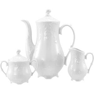 Creatable , 12620, Serie Rokoko Weiss, 3-teiliges Geschirrset für, Kaffeegarnitur aus Porzellan, spülmaschinen- und mikrowellengeeignet, Made in Europe Creatable , 12620, Serie Rokoko Weiss, 3-teiliges Geschirrset für, Kaffeegarnitur aus Porzellan, spülmaschinen- und mikrowellengeeignet, Made in Europe