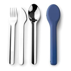 IBILI 3-teiliges Go-Besteck-Set, Edelstahl, mit Silikonhülle IBILI 3-teiliges Go-Besteck-Set, Edelstahl, mit Silikonhülle