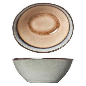 Cosy & Trendy Set mit 12 ovalen Schalen aus Keramik, Biber, 10,5 x 8,5 x 4,2 cm Cosy & Trendy Set mit 12 ovalen Schalen aus Keramik, Biber, 10,5 x 8,5 x 4,2 cm