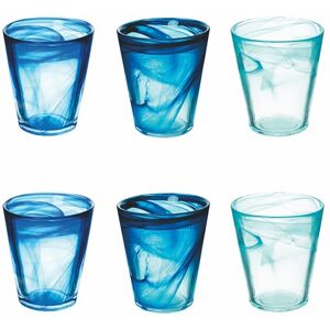 Tivoli 6er Set Wassergläser konisch 250ml aus Glas mit Farbverlauf Alabaster Ocean Tivoli 6er Set Wassergläser konisch 250ml aus Glas mit Farbverlauf Alabaster Ocean