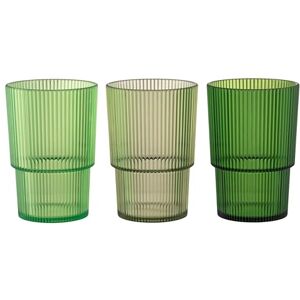 Tivoli 12er Set Trinkbecher 420ml grün Kunststoff PS Shades of Greenery Unico Tivoli 12er Set Trinkbecher 420ml grün Kunststoff PS Shades of Greenery Unico