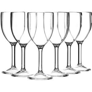 SECO Wiederverwendbares Weinglas aus Polycarbonat, 265 ml, 6 Stück, einfach zu halten, praktisch unzerbrechlich, perfekt für Veranstaltungen, Camping, Essen im Freien – transparent SECO Wiederverwendbares Weinglas aus Polycarbonat, 265 ml, 6 Stück, einfach zu halten, praktisch unzerbrechlich, perfekt für Veranstaltungen, Camping, Essen im Freien – transparent
