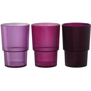 Tivoli 12er Set Trinkbecher 420ml violett Kunststoff PS Shades of Provence Unikat Tivoli 12er Set Trinkbecher 420ml violett Kunststoff PS Shades of Provence Unikat