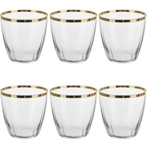 KASANOVA Generico 1 6er Set Shine Gläser ML365 Goldrand, Grün und Gold KASANOVA Generico 1 6er Set Shine Gläser ML365 Goldrand, Grün und Gold