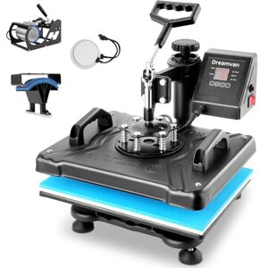 AKEYDIY 5-in-1-Heißpresse, 30 x 38 cm, Textilsublimationsmaschine, 360 Grad drehbar, für DIY-T-Shirts, Tasse/Hut, Teller/Kappe AKEYDIY 5-in-1-Heißpresse, 30 x 38 cm, Textilsublimationsmaschine, 360 Grad drehbar, für DIY-T-Shirts, Tasse/Hut, Teller/Kappe