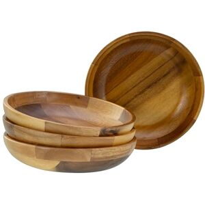 Creatable , 21577, Serie Akazienholz Nature Collection, 4-teiliges Geschirrset, Suppenteller Set aus Akazienholz für 6 Personen, Qualitätsproduktion, Match & Mix Creatable , 21577, Serie Akazienholz Nature Collection, 4-teiliges Geschirrset, Suppenteller Set aus Akazienholz für 6 Personen, Qualitätsproduktion, Match & Mix
