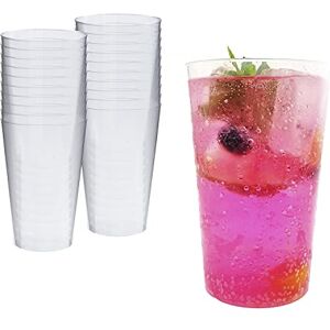 Silverkitchen 20x Becher Plastik 500ml klar Plastikbecher, + 2 Extrabecher, Mehrfach nutzbar, Bruchsicher, Hartplastik Made In Germany Silverkitchen 20x Becher Plastik 500ml klar Plastikbecher, + 2 Extrabecher, Mehrfach nutzbar, Bruchsicher, Hartplastik Made In Germany