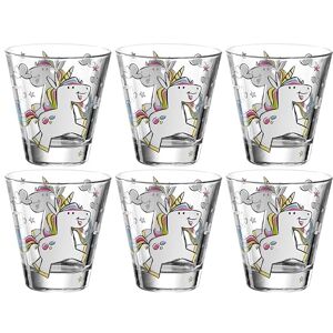 LEONARDO HOME Leonardo Bambini Trink-Glas 6er Set, Kinder-Becher aus Glas mit Tier-Motiv "Einhorn", spülmaschinengeeignete Saft oder Wasser Gläser, 215 ml, 017902 LEONARDO HOME Leonardo Bambini Trink-Glas 6er Set, Kinder-Becher aus Glas mit Tier-Motiv "Einhorn", spülmaschinengeeignete Saft oder Wasser Gläser, 215 ml, 017902