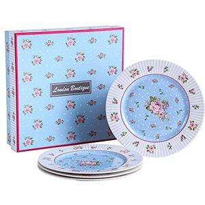 London Boutique Rosenblau 8" China Dessertteller - Kuchen Dessertteller London Boutique Rosenblau 8" China Dessertteller - Kuchen Dessertteller