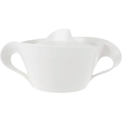 Villeroy & Boch NewWave Schüssel mit Deckel 2,2 l Weiß, Spülmaschinenfest, Mikrowellensicher, Terrine mit Deckel, Serviergeschirr, Suppenterrine, Salatschüssel, Geschirr, Premium Porzellan Villeroy & Boch NewWave Schüssel mit Deckel 2,2 l Weiß, Spülmaschinenfest, Mikrowellensicher, Terrine mit Deckel, Serviergeschirr, Suppenterrine, Salatschüssel, Geschirr, Premium Porzellan