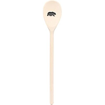 Teemando , Kochlöffel aus Holz mit Motiv Bär, extra stabil, Naturprodukt: handgefertigt, unbehandelt, Rührlöffel aus Buche, oval 30 cm, das besondere Geschenk Teemando , Kochlöffel aus Holz mit Motiv Bär, extra stabil, Naturprodukt: handgefertigt, unbehandelt, Rührlöffel aus Buche, oval 30 cm, das besondere Geschenk