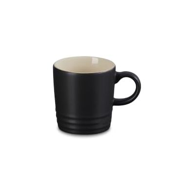 Le Creuset Steingut Espressotasse Satin Schwarz - Espressotasse Le Creuset Steingut Espressotasse Satin Schwarz - Espressotasse