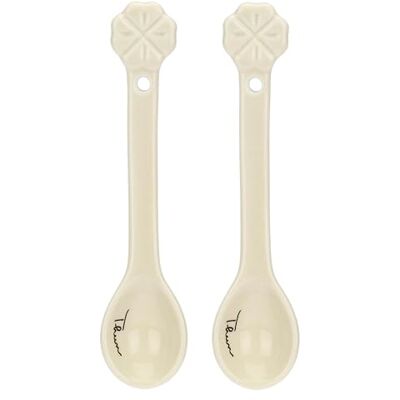 THUN , 2 Stück Porzellan-Löffel, Geschenkidee für Zuhause und Küche, 15 x 2 cm THUN , 2 Stück Porzellan-Löffel, Geschenkidee für Zuhause und Küche, 15 x 2 cm