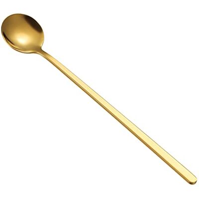 EMASDGEY Rührlöffel mit langem für Tassen und Gläser, Gold L Edelstahlkonstruktion, tieferer Zugang zu Getränken, Kaffeerühren und Servieren Portionen zu Hause EMASDGEY Rührlöffel mit langem für Tassen und Gläser, Gold L Edelstahlkonstruktion, tieferer Zugang zu Getränken, Kaffeerühren und Servieren Portionen zu Hause