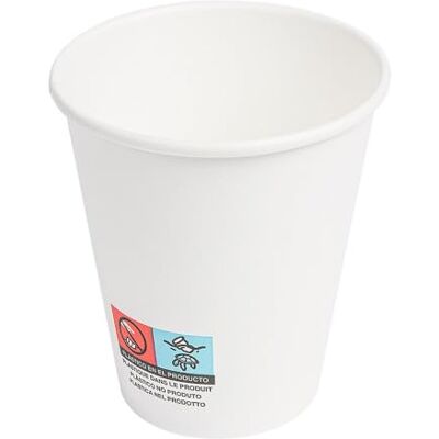Garcia de Pou 50 Stück – Becher für Heißgetränke, 1 Wand, 150 ml, 210 + 18 Pe G/M2, Ø 7,1/4,6 x 7,9 cm, Weiß, Karton Garcia de Pou 50 Stück – Becher für Heißgetränke, 1 Wand, 150 ml, 210 + 18 Pe G/M2, Ø 7,1/4,6 x 7,9 cm, Weiß, Karton