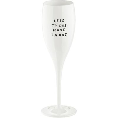 Koziol Glas mit Spruch CHEERS No. 1, bruchsicheres und stoßfestes Sektglas, aus thermoplastischem Material, isoliert 4x besser als Glas, 100 ml, 1 Stück Koziol Glas mit Spruch CHEERS No. 1, bruchsicheres und stoßfestes Sektglas, aus thermoplastischem Material, isoliert 4x besser als Glas, 100 ml, 1 Stück