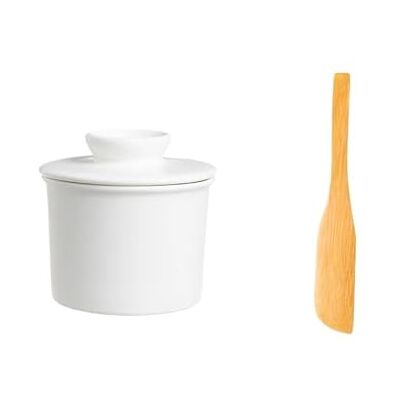 Zf9tBw5sH Butterbehälter Runde Butterdose aus Keramik zur Butteraufbewahrung Glas-Käsebecher-Buttermesser(Weiß) Zf9tBw5sH Butterbehälter Runde Butterdose aus Keramik zur Butteraufbewahrung Glas-Käsebecher-Buttermesser(Weiß)