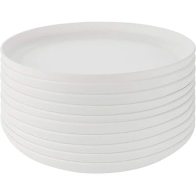GRÄWE Linea Frühstücksteller-Set 10-teilig, Kunststoff, Ø 18 cm, weiß matt Leicht und robust, stapelbar, für Frühstück, Kuchen und Desserts, mikrowellengeeignet, spülmaschinengeeignet bis 50 °C GRÄWE Linea Frühstücksteller-Set 10-teilig, Kunststoff, Ø 18 cm, weiß matt Leicht und robust, stapelbar, für Frühstück, Kuchen und Desserts, mikrowellengeeignet, spülmaschinengeeignet bis 50 °C